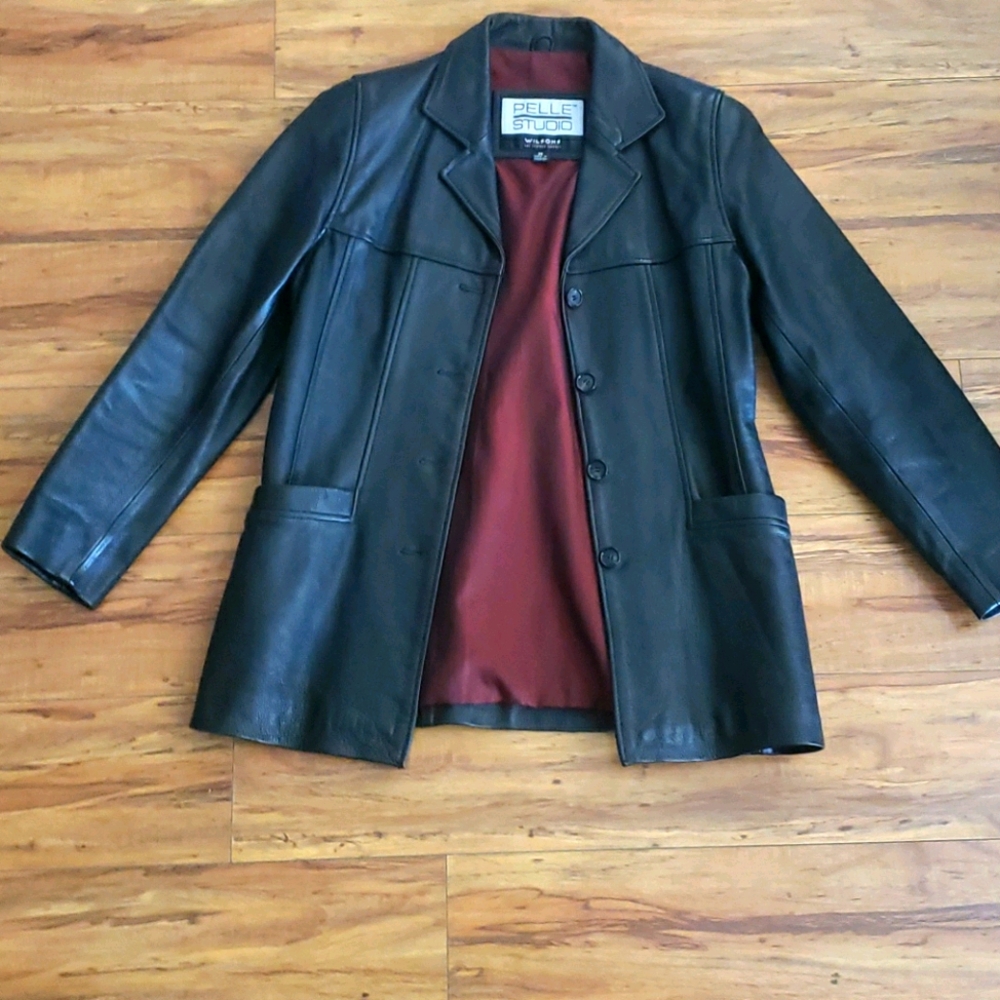 Wilson's Pelle Studio Leather Coat